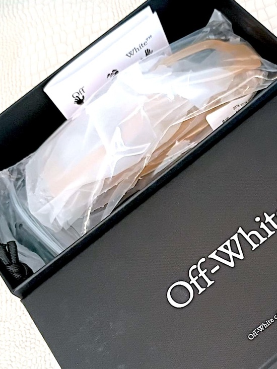 New Off White OERJ040 STYLE 40 1700 Sand Beige Acetate Occhiali Vista Opticals main image 5